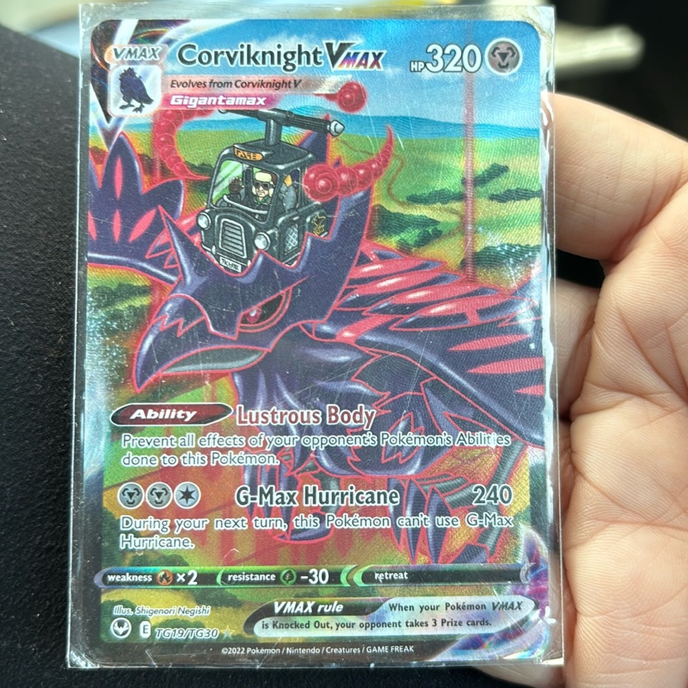 Vmax Corviknight VMAX Pokémon card